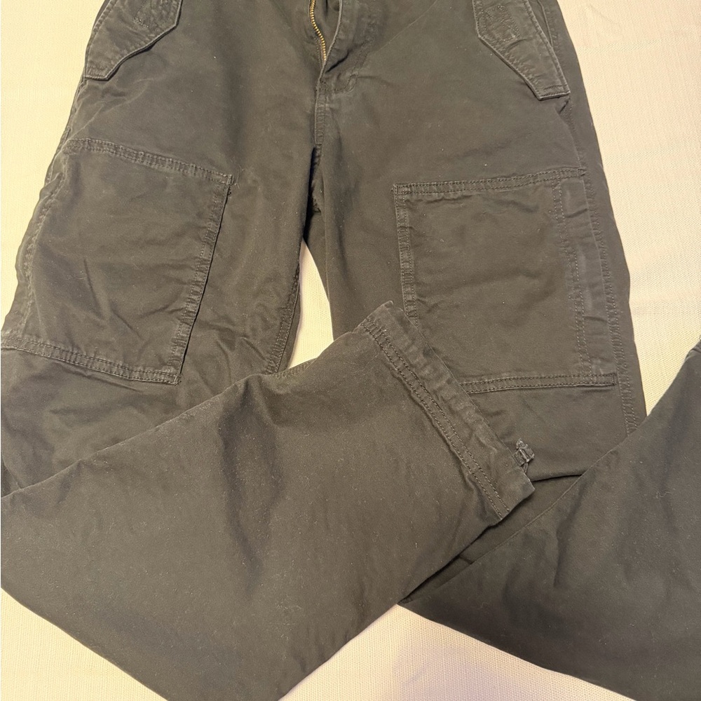Hollister Black Wide-Leg Cargo Pants - Picture 2 of 8